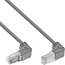 InLine® Patch cable up/down angled, S/FTP (PiMf), Cat.6, 250MHz, PVC,grey, 2.36m