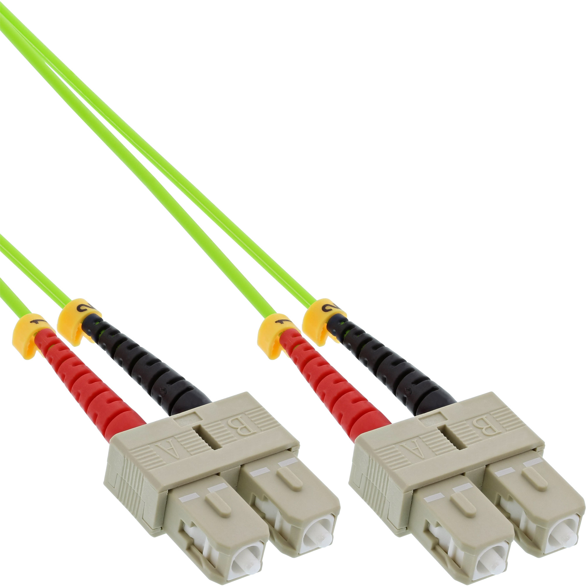 InLine 83515Q. Snoerlengte: 15 m, Type glasvezel: OM5, Aansluiting 1: 2x SC, Aansluiting 2: 2x SC, Kern diameter: 50 µm, Full duplex