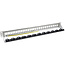 InLine® Patch panel 24-way, Keystone empty panel Patch panel, 19", 1U, light grey RAL7035