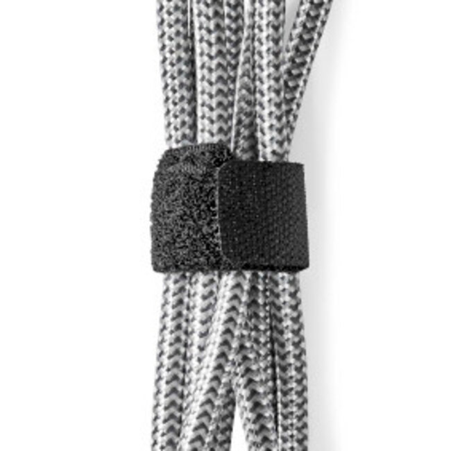 Kabelmanagement | Klittenband | Vergrendeld | 6 Stuks | Nylon | Zwart