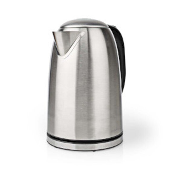 Waterkoker | 1.7 l | Roestvrij Staal | Zilver / Zwart | 360 graden draaibaar | Verborgen verwarmingselement | Strix®-controller | Droogkookbeveiliging
