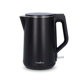 Waterkoker - 1.5 l - Kunststof - Zwart - 360 graden draaibaar - Verborgen verwarmingselement - Strix-controller - Droogkookbeveiliging