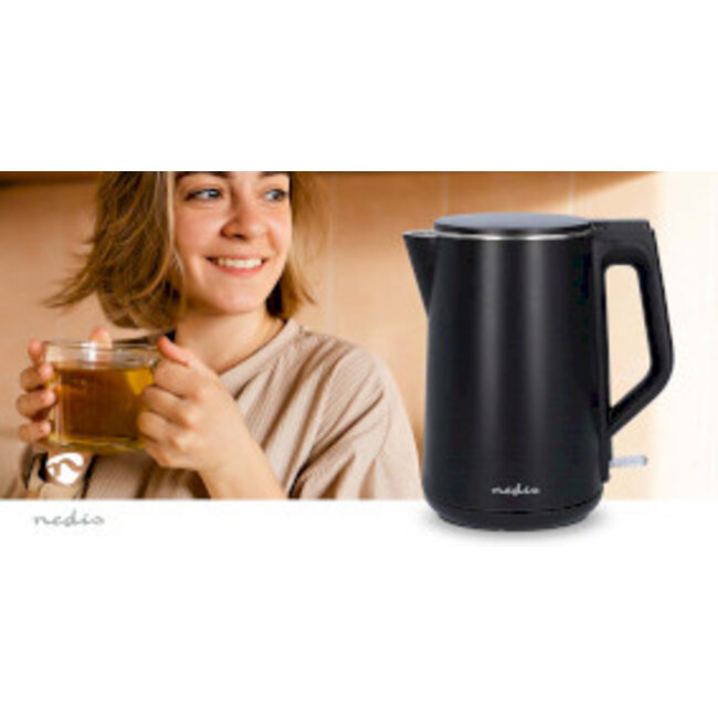 Waterkoker | 1.5 l | Kunststof | Zwart | 360 graden draaibaar | Verborgen verwarmingselement | Strix®-controller | Droogkookbeveiliging