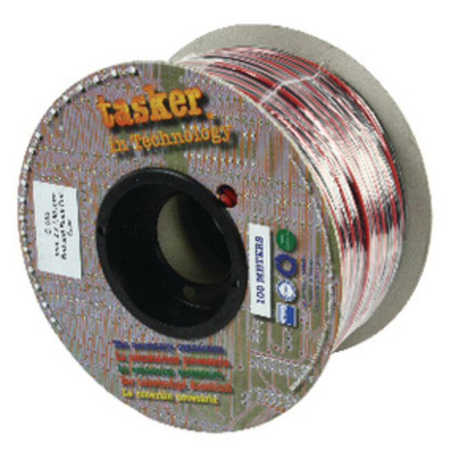 Luidsprekerkabel op Rol 2x 1.50 mm² 100 m Zwart/Rood