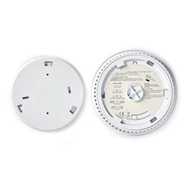 Rook- en koolmonoxidemelder | Batterij Gevoed | Batterijlevensduur tot: 10 Jaar | EN 14604 | Met testknop | 85 dB | ABS | Wit