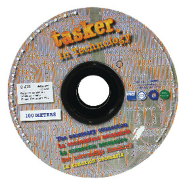 Datakabel op Haspel 4x 0.25 - 100 m Zwart