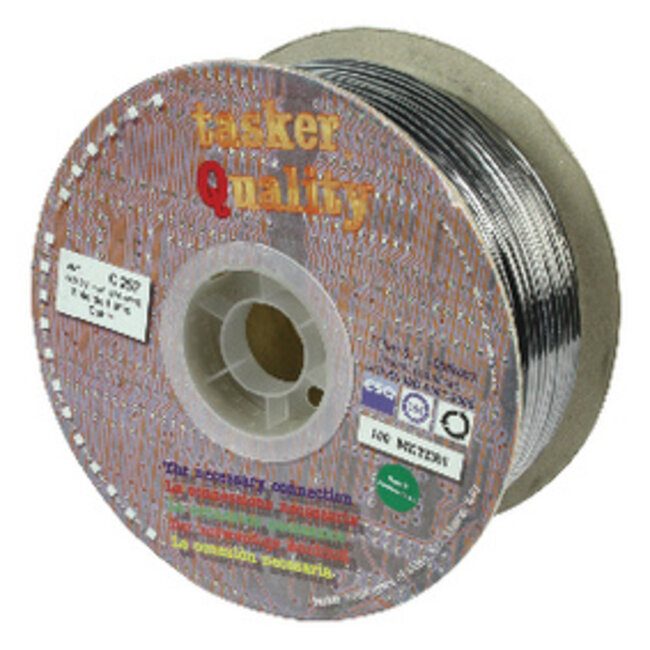 Microfoonkabel op Haspel 4x 0.22 - 100 m Zwart