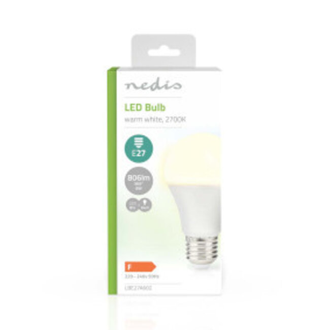 LED-Lamp E27 | A60 | 8.0 W | 806 lm | 2700 K | Warm Wit | Retrostijl | Frosted | 1 Stuks