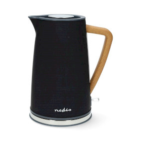 Waterkoker - 1.7 l - Soft-Touch - Zwart - 360 graden draaibaar - Verborgen verwarmingselement - Strix-controller - Droogkookbeveiliging
