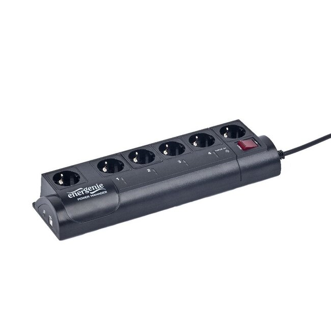 Programmeerbare stekkerdoos met overspanningsbeveiliging