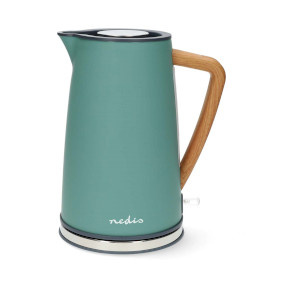 Waterkoker - 1.7 l - Soft-Touch - Groen - 360 graden draaibaar - Verborgen verwarmingselement - Strix-controller - Droogkookbeveiliging
