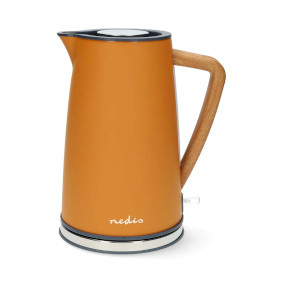 Waterkoker - 1.7 l - Soft-Touch - Oranje - 360 graden draaibaar - Verborgen verwarmingselement - Strix-controller - Droogkookbeveiliging