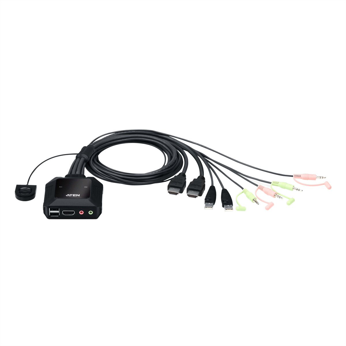 Aten CS22H KVM-switch Zwart