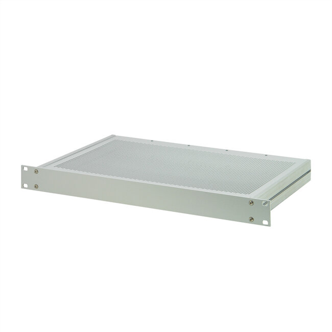 SCHROFF MultipacPRO 19" Chassis, aluminium, geperforeerde boven- en onderkant, 2 HE, 280 mm