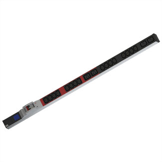 Bachmann BACHMANN BN0500 19" PDU 1HE 16xC13 4xC19, vermogensmeting, aansluiting CEE 32A, blauw