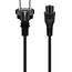 Goobay Mains Cable with Safety Plug, 2 m, black