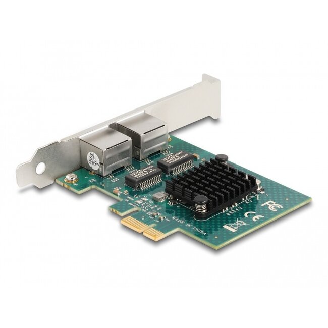 Delock PCI Express x1 Card to 2 x RJ45 Gigabit LAN BCM