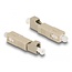 Delock Optical Fiber Hybrid Coupler SC Simplex male to LC Simplex female beige