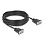 Delock Serial Cable RS-232 D-Sub9 female to female with narrow plug housing 10 m