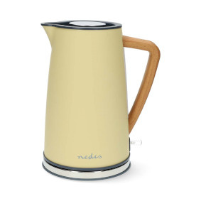 Waterkoker - 1.7 l - Soft-Touch - Geel - 360 graden draaibaar - Verborgen verwarmingselement - Strix-controller - Droogkookbeveiliging