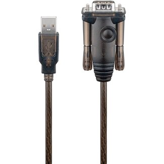 Goobay Goobay USB-to-Serial Adapter, transparent 1.5 m