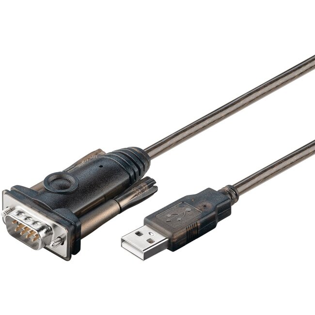 Goobay USB-to-Serial Adapter, transparent 1.5 m