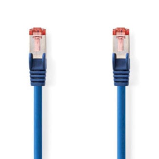 Nedis CAT6 Netwerkkabel | RJ45 Male | RJ45 Male | S/FTP | 1.00 m | Rond | LSZH | Blauw | Label