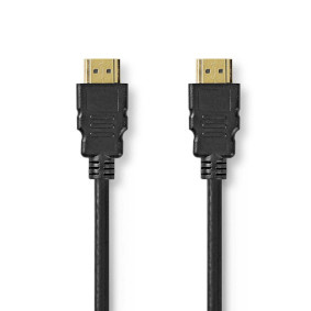 Nedis Ultra High Speed ​​HDMI-Kabel - HDMI Connector - HDMI Connector - 8K@60Hz - 48 Gbps - 5.00 m - Rond - 8.3 mm - Zwart - Label