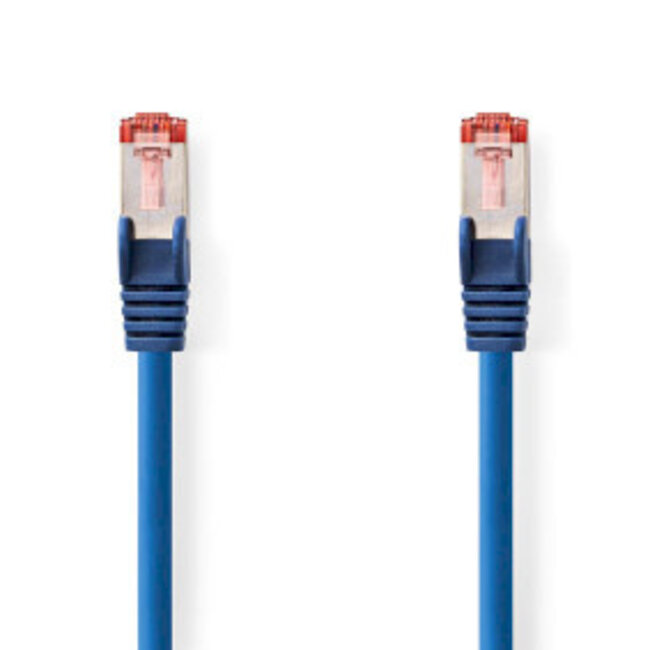 CAT6 Netwerkkabel | RJ45 Male | RJ45 Male | S/FTP | 5.00 m | Rond | LSZH | Blauw | Label