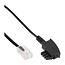 InLine® TAE-F German to RJ45 8P2C Cable 1m
