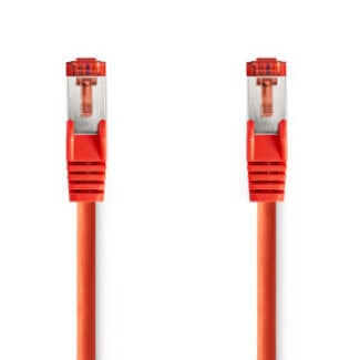 Nedis CAT6 Netwerkkabel | RJ45 Male | RJ45 Male | S/FTP | 0.15 m | Rond | LSZH | Rood | Label