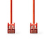 CAT6 Netwerkkabel | RJ45 Male | RJ45 Male | S/FTP | 0.15 m | Rond | LSZH | Rood | Label