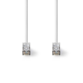Nedis CCGL85520WT10 CAT8.1-Kabel S/FTP RJ45 netwerkkabel Wit 1 m