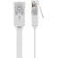 Goobay CAT 5e Flat-Patch Cable U/UTP, white 1 m