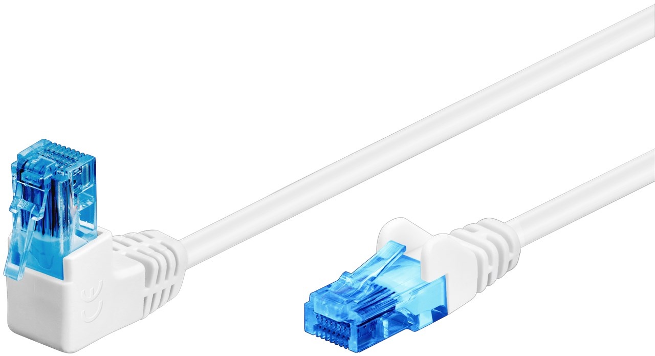 CAT 6A - 90°angled White - 3m