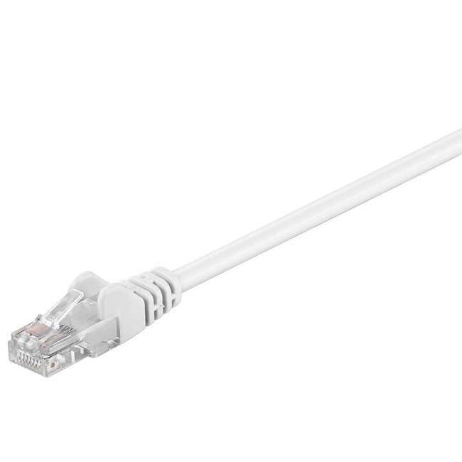 Goobay CAT 5e Patch Cable, U/UTP, white 1.5 m