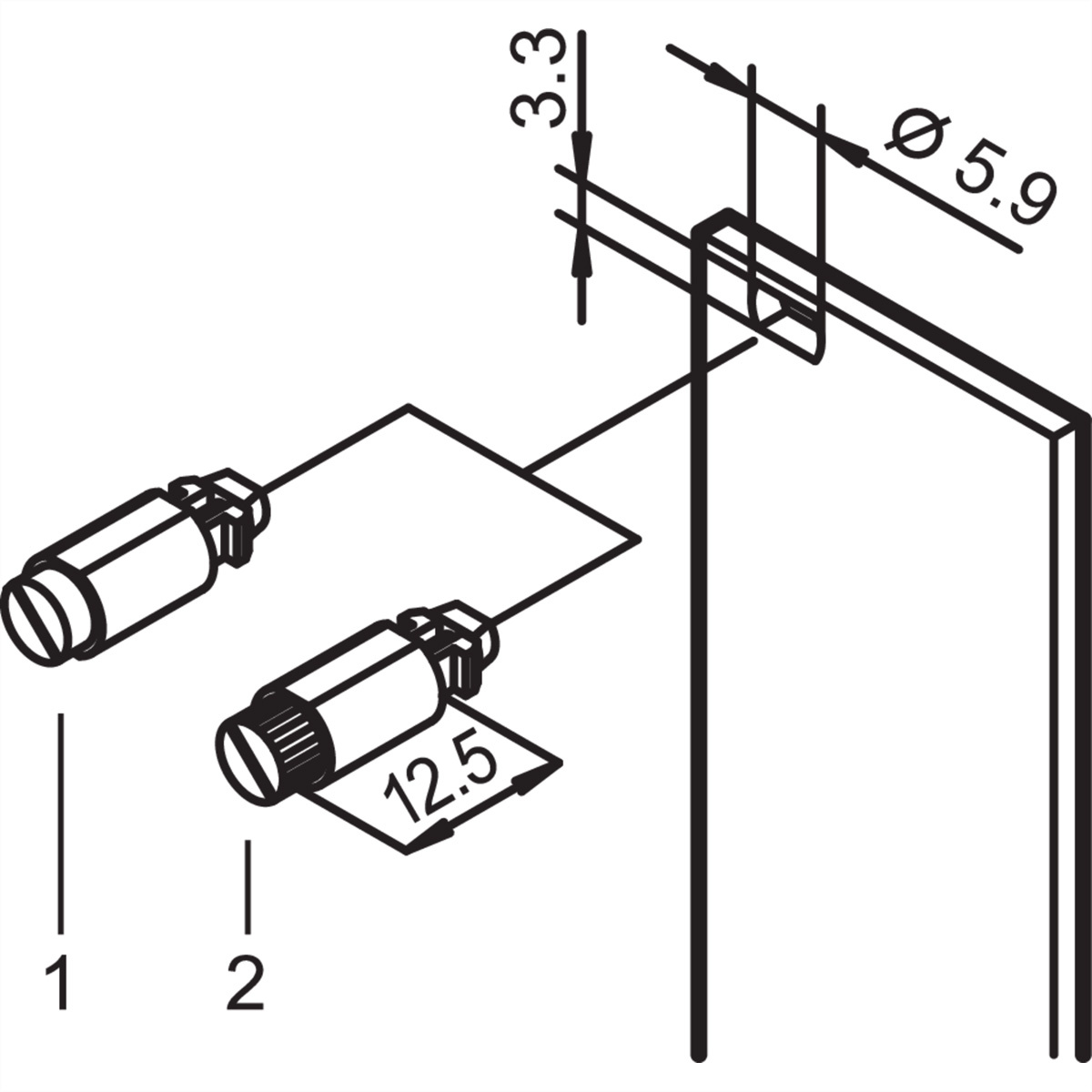 Schroff 21101848 19 inch Montagemateriaal