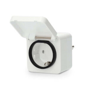 Nedis SmartLife Slimme Stekker | Zigbee 3.0 | IP44 | Energiemeter | 3680 W | Type F (CEE 7/7) | -10 - 40 °C | Android™ / IOS | Wit | 1 Stuks
