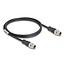 Delock M12 Cable X-coded 8 pin male to male PVC 1 m