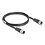 Delock M12 Cable A-coded 8 pin male to female PVC 1 m