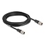 Delock M12 Cable X-coded 8 pin male to male PVC 5 m