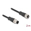 Delock M12 Cable A-coded 8 pin male to female PVC 2 m