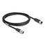 Delock M12 Cable X-coded 8 pin male to female PVC 2 m