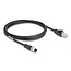 Delock M12 Cable A-coded 8 pin male to RJ45 male PVC 2 m