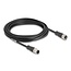 Delock M12 Cable A-coded 8 pin male to female PVC 5 m