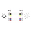 Delock M12 Cable A-coded 8 pin male to female PVC 5 m