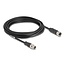 Delock M12 Cable X-coded 8 pin male to female PVC 5 m