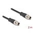 Delock M12 Cable X-coded 8 pin male to male PVC 2 m