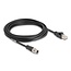 Delock M12 Cable X-coded 8 pin male to RJ45 male PVC 5 m