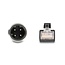 Delock M12 Cable D-coded 4 pin male to RJ45 male PVC 5 m